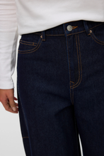 Load image into Gallery viewer, Kaitlin Wide Barrel Jeans -  Dark Blue Denim
