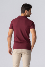 Cargar imagen en el visor de la galería, Muscle Polo Shirt - Borgoña
