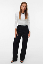 Carica l'immagine nel visualizzatore di Gallery, Tessa Wide Jeans Animal Print - Black Denim Leopard
