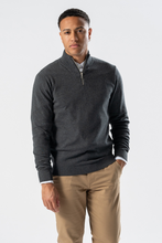 Load image into Gallery viewer, Pullover Half Zip - Charcoal Melange
