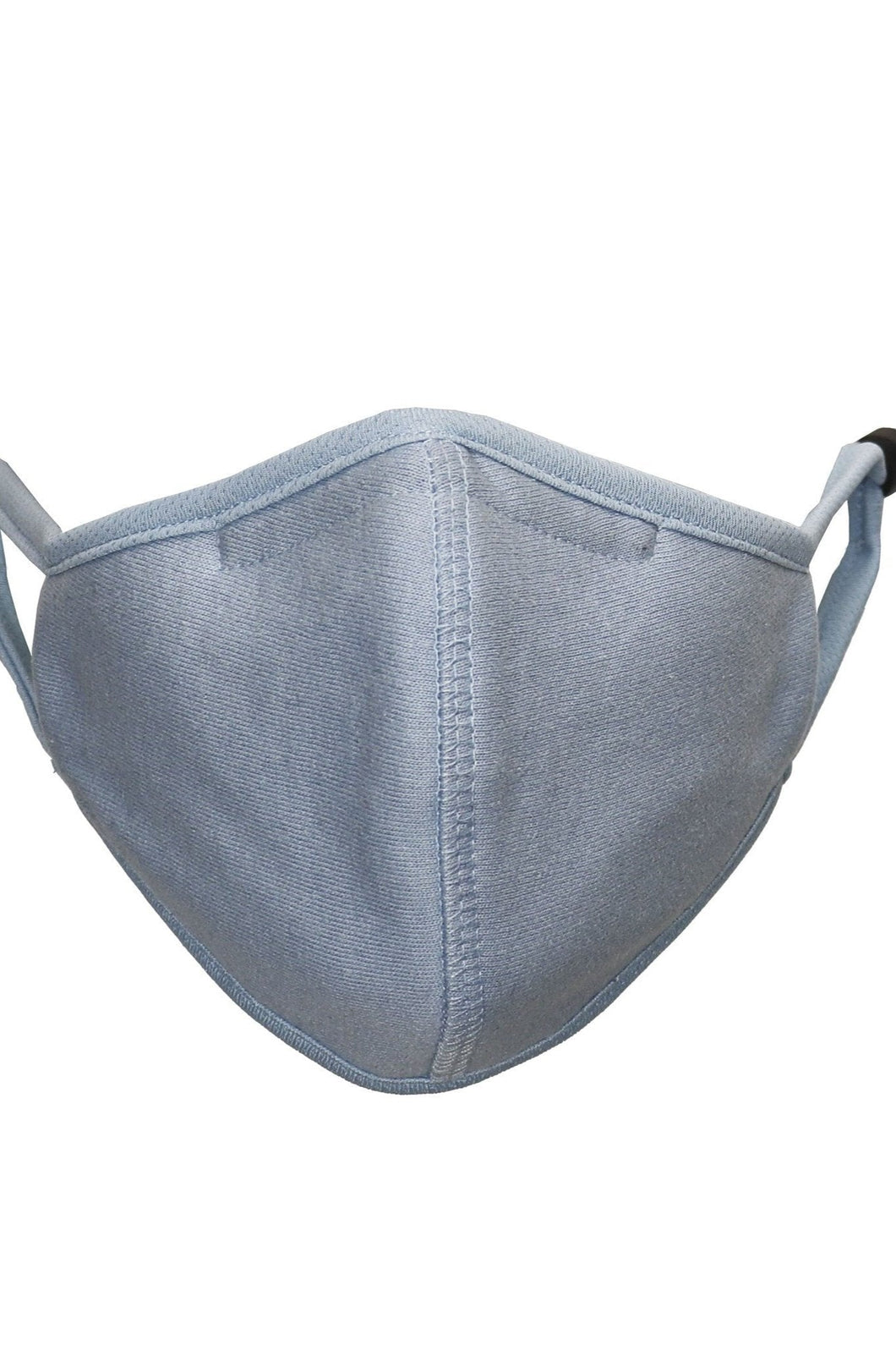 Maschera per polvere a 3 strati - azzurro (cotone organico)
