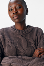 Cargar imagen en el visor de la galería, Bay Knit Pullover - Seal Brown
