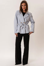 Load image into Gallery viewer, Sia Short Trenchcoat - Sky Blue
