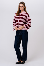 Charger l'image dans la galerie, Josie Polo Knit - Pink/ Burgundy
