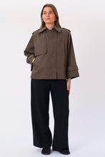 Load image into Gallery viewer, Elara Short Trenchcoat - Brown
