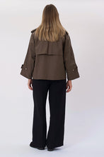 Load image into Gallery viewer, Elara Short Trenchcoat - Brown
