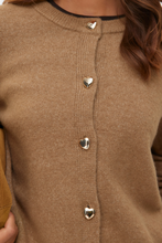Carica l'immagine nel visualizzatore di Gallery, Fiona Short Button Cardigan - Silver Mink Melange
