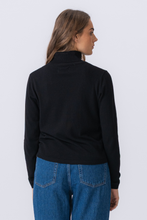 Load image into Gallery viewer, Basic Knit Roll Neck - Black
