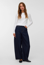Load image into Gallery viewer, Kaitlin Wide Barrel Jeans -  Dark Blue Denim

