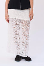 Load image into Gallery viewer, Amara Lace Maxi Skirt - White
