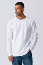 Load image into Gallery viewer, Basic Long-sleeved T-shirt - White
