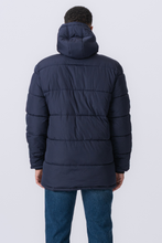 Load image into Gallery viewer, Long Puffer Jacket - Navy

