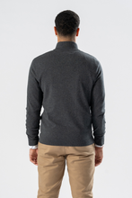 Load image into Gallery viewer, Pullover Half Zip - Charcoal Melange
