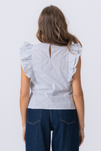 Load image into Gallery viewer, Aila Top - Snow White / Black
