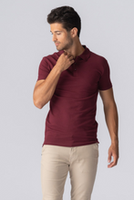 Cargar imagen en el visor de la galería, Muscle Polo Shirt - Borgoña
