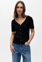 Load image into Gallery viewer, Kelly Re V-Neck Cardigan - Black
