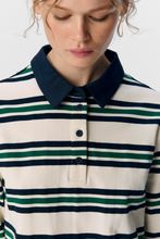 Load image into Gallery viewer, Nana L/S Polo Top - Sky Captain
