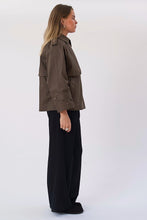 Load image into Gallery viewer, Elara Short Trenchcoat - Brown
