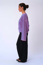 Load image into Gallery viewer, Cleo Blouse - Blue/Pink

