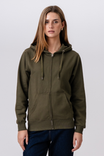 Load image into Gallery viewer, Basic Zip Hoodie - Army
