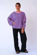 Load image into Gallery viewer, Cleo Blouse - Blue/Pink
