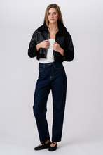 Load image into Gallery viewer, Daisy Shearling Jacket - Black/Black
