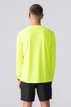 Charger l&#39;image dans la galerie, T-shirt d&#39;entraînement à manches longues - jaune néon
