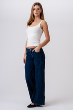 Load image into Gallery viewer, Bianca Low Waist Jeans - Medium Blue
