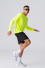 Load image into Gallery viewer, Long-sleeved Training T-shirt - Neon Yellow
