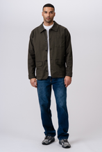 Load image into Gallery viewer, Twill Shirt Jacket - Dark Olive
