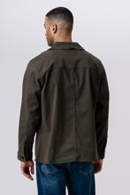 Load image into Gallery viewer, Twill Shirt Jacket - Dark Olive
