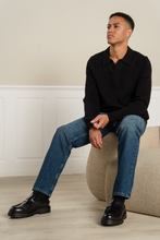 Cargar imagen en el visor de la galería, Samuel Polo Knit - Black
