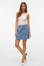 Load image into Gallery viewer, Liza Short Denim Wrap Skirt - Medium Blue Denim
