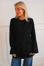 Load image into Gallery viewer, Claire Oversized Blazer - Black
