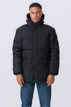 Carica l'immagine nel visualizzatore di Gallery, Long Puffer Jacket - Black
