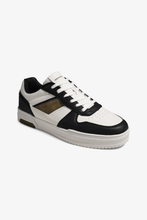 Load image into Gallery viewer, Classic Sneaker - White/Black/Khaki
