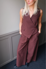 Load image into Gallery viewer, Melissa Wide Pants - Brown
