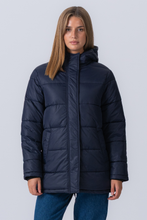 Load image into Gallery viewer, Long Puffer Jacket - Navy
