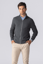 Charger l'image dans la galerie, Pullover Zip Cardigan - Charcoal Melange
