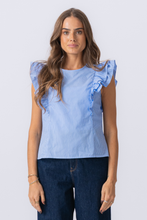 Load image into Gallery viewer, Aila Top - Little Boy Blue / White
