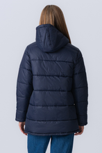 Load image into Gallery viewer, Long Puffer Jacket - Navy
