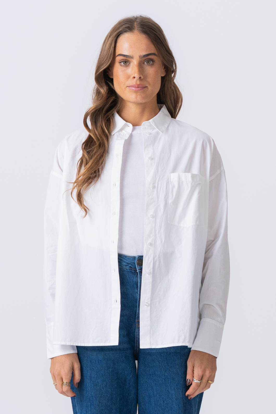 Camisa descontraída - Branco
