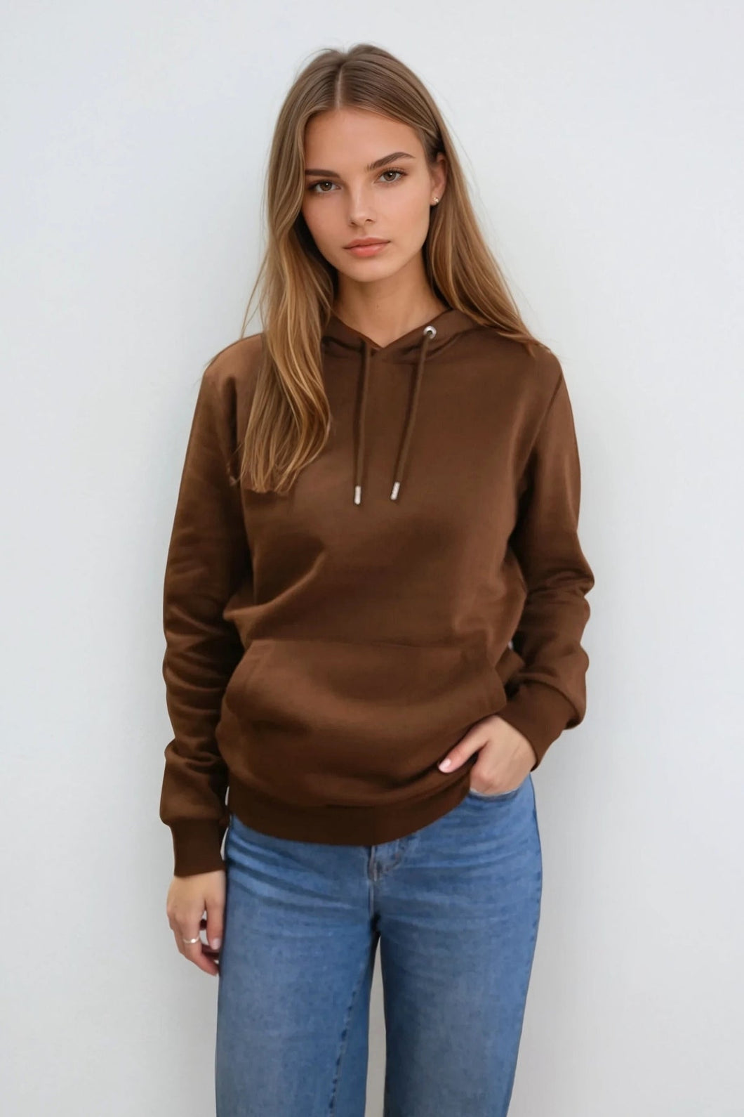 Boyfriend Sweat Hoodie - Brown