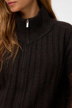 Carica l'immagine nel visualizzatore di Gallery, Bang Rib Highneck Zipper Vest - Chocolate Torte
