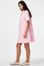 Load image into Gallery viewer, Sky A-Shape Denim Dress - Roseate Spoonbill
