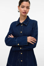 Load image into Gallery viewer, Nikka Denim Shirt - Dark Blue Denim
