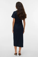 Load image into Gallery viewer, Sanni V-Neck Dress - Dark Blue Denim
