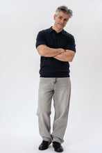 Cargar imagen en el visor de la galería, Nathan Knit Polo - Navy
