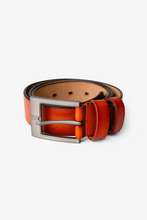 Charger l&#39;image dans la galerie, Abilene Belt - Light Brown Leather - Silver Buckle
