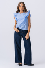 Load image into Gallery viewer, Aila Top - Little Boy Blue / White
